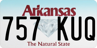 AR license plate 757KUQ