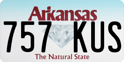 AR license plate 757KUS
