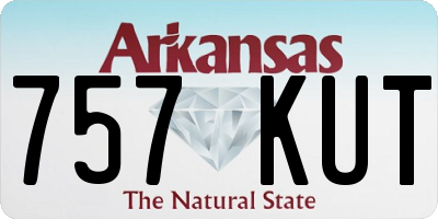 AR license plate 757KUT