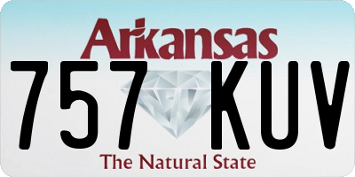 AR license plate 757KUV