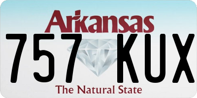 AR license plate 757KUX