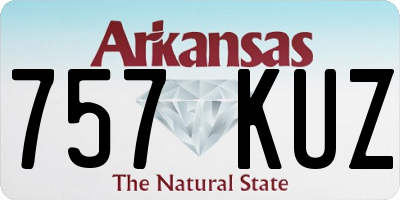 AR license plate 757KUZ