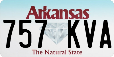 AR license plate 757KVA
