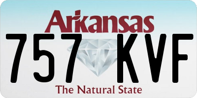 AR license plate 757KVF
