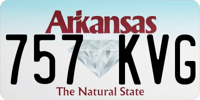 AR license plate 757KVG