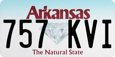AR license plate 757KVI