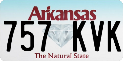 AR license plate 757KVK