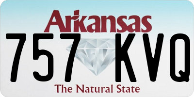 AR license plate 757KVQ