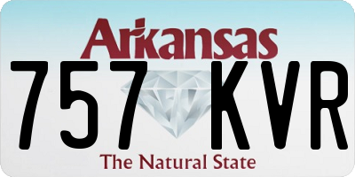 AR license plate 757KVR