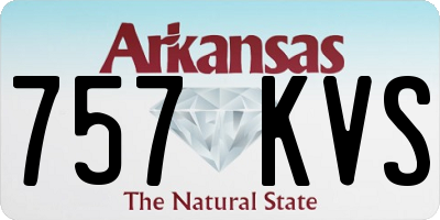 AR license plate 757KVS