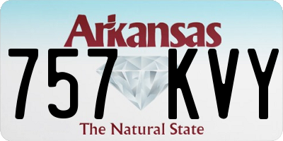 AR license plate 757KVY