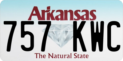 AR license plate 757KWC