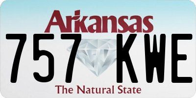 AR license plate 757KWE