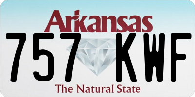 AR license plate 757KWF