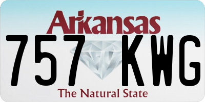 AR license plate 757KWG