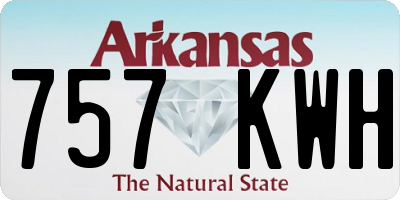 AR license plate 757KWH