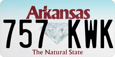 AR license plate 757KWK