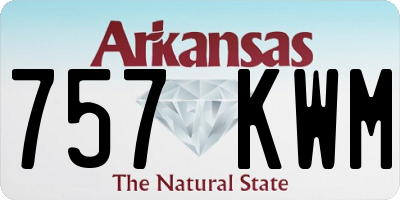 AR license plate 757KWM