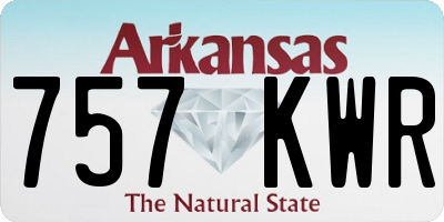 AR license plate 757KWR