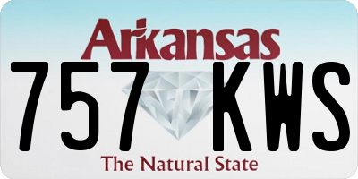 AR license plate 757KWS