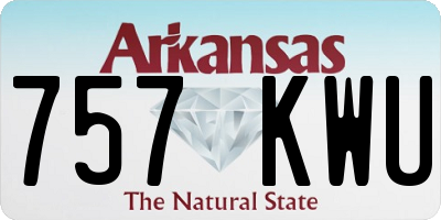 AR license plate 757KWU