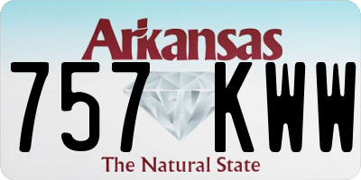 AR license plate 757KWW