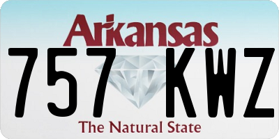 AR license plate 757KWZ