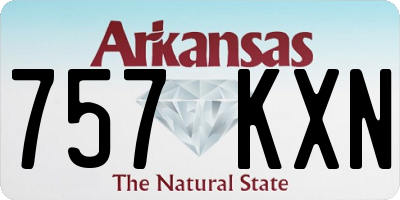 AR license plate 757KXN