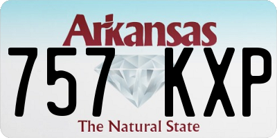 AR license plate 757KXP