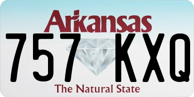 AR license plate 757KXQ