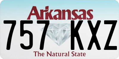 AR license plate 757KXZ