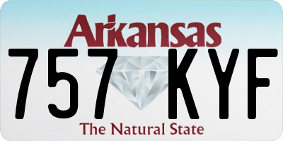 AR license plate 757KYF