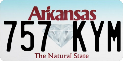 AR license plate 757KYM
