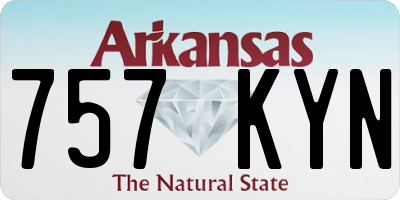 AR license plate 757KYN