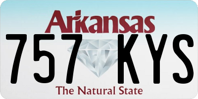 AR license plate 757KYS