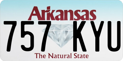 AR license plate 757KYU