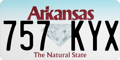 AR license plate 757KYX