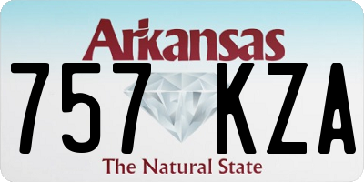 AR license plate 757KZA