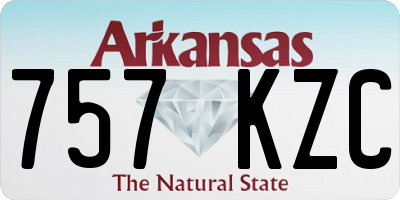 AR license plate 757KZC