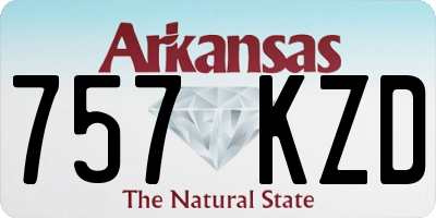 AR license plate 757KZD