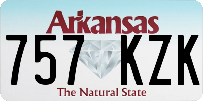 AR license plate 757KZK