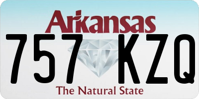 AR license plate 757KZQ