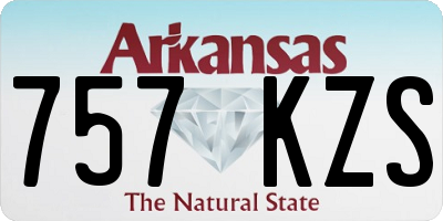 AR license plate 757KZS