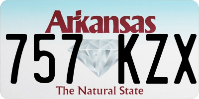 AR license plate 757KZX