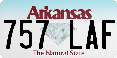 AR license plate 757LAF
