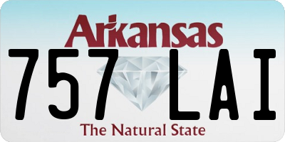 AR license plate 757LAI