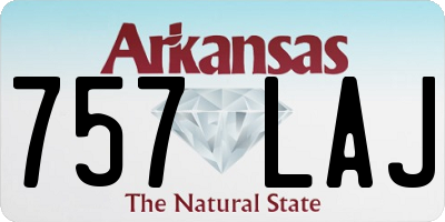 AR license plate 757LAJ