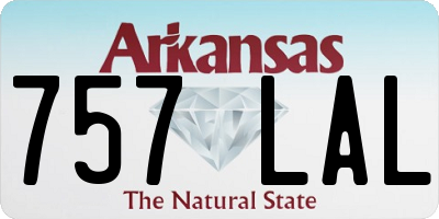 AR license plate 757LAL