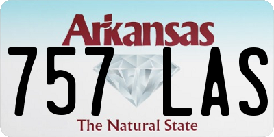 AR license plate 757LAS
