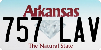 AR license plate 757LAV